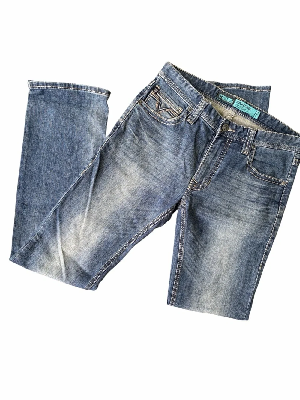 Rock&Roll Denim Revolver Straight Slim Straight Leg Jeans